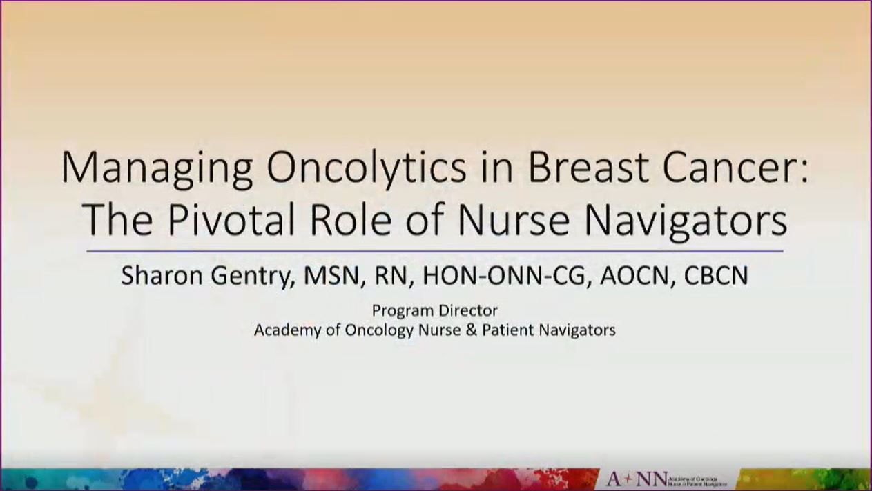 Academy of Oncology Nurse & Patient Navigators (AONN+) - CME/CE Activities