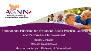 Certification Core Curriculum Module: Quality & Performance Improvement