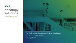 The Role of the Oncology Patient Navigator