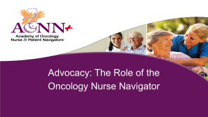 Certification Core Curriculum Module: Patient Advocacy & Patient Empowerment